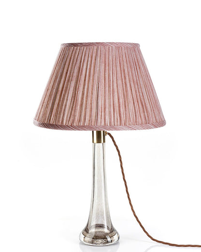 Pink Strie Round Lampshade