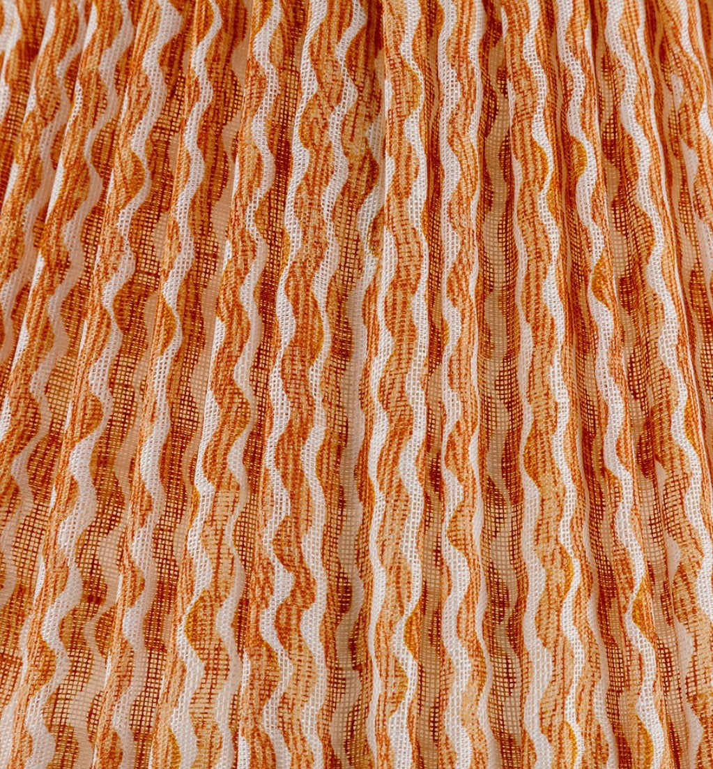 Orange Popple Round Lampshade