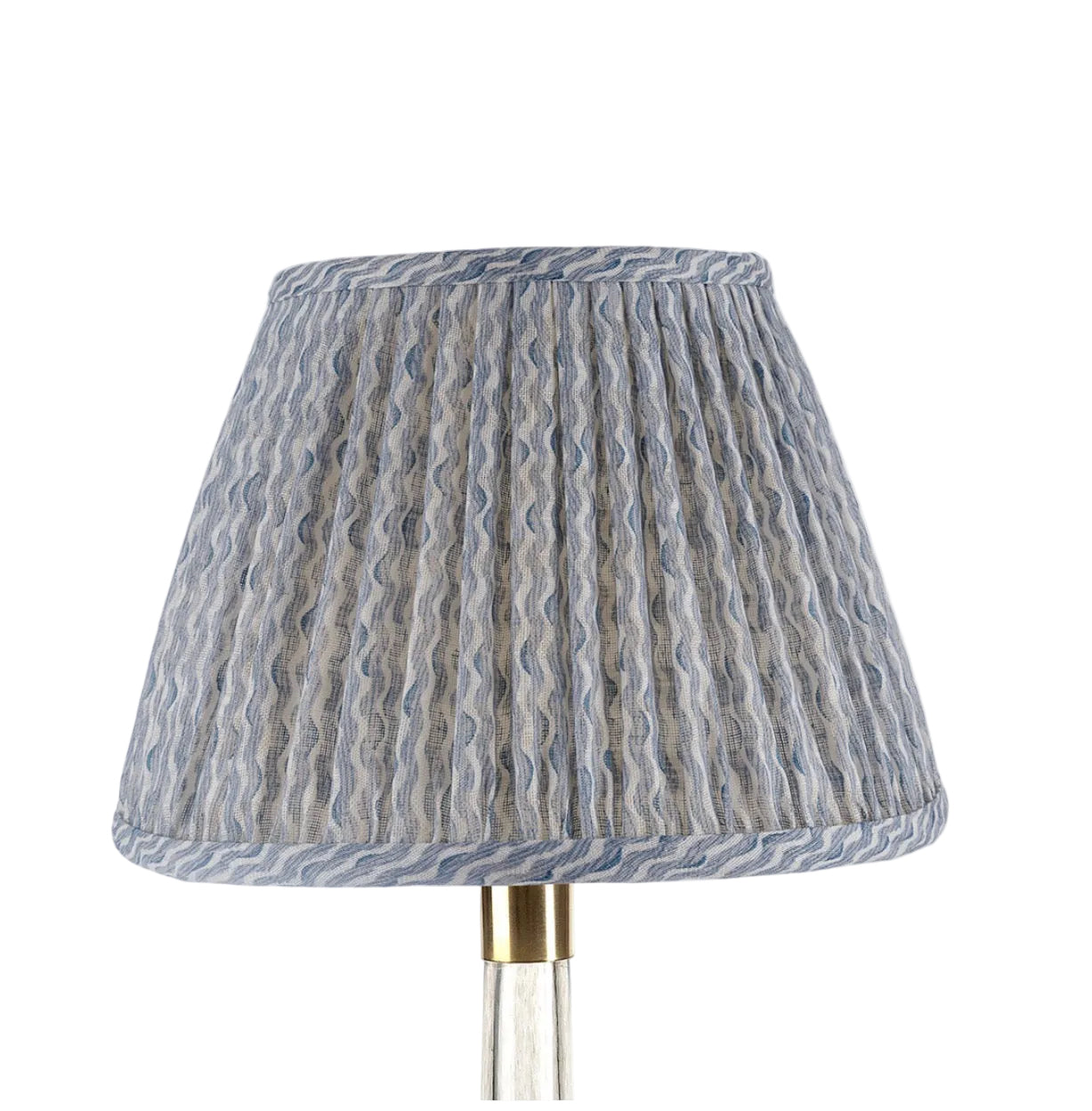 Light Blue Popple Round Lampshade