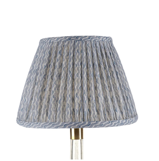 Light Blue Popple Round Lampshade