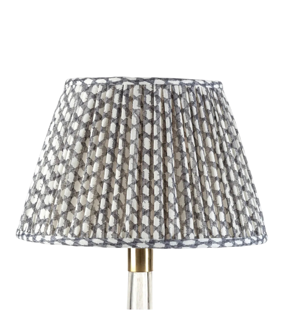 Grey Wicker Round Lampshade