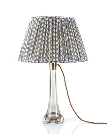Grey Wicker Round Lampshade