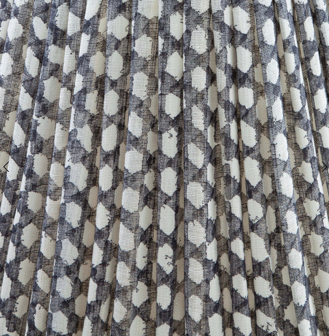 Grey Wicker Round Lampshade