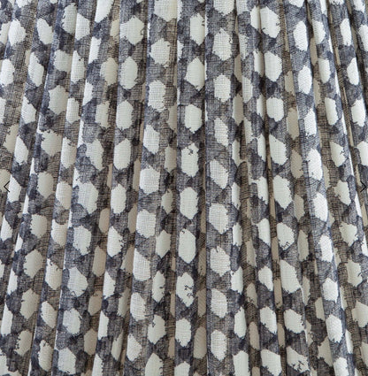 Grey Wicker Round Lampshade