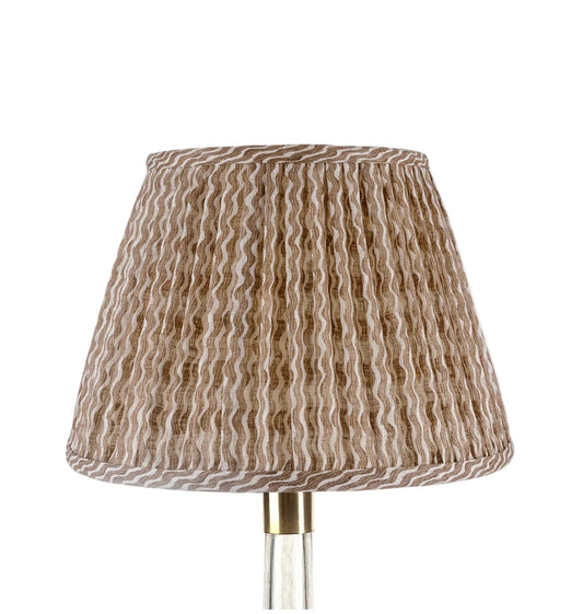 Nut Brown Popple Round Lampshade