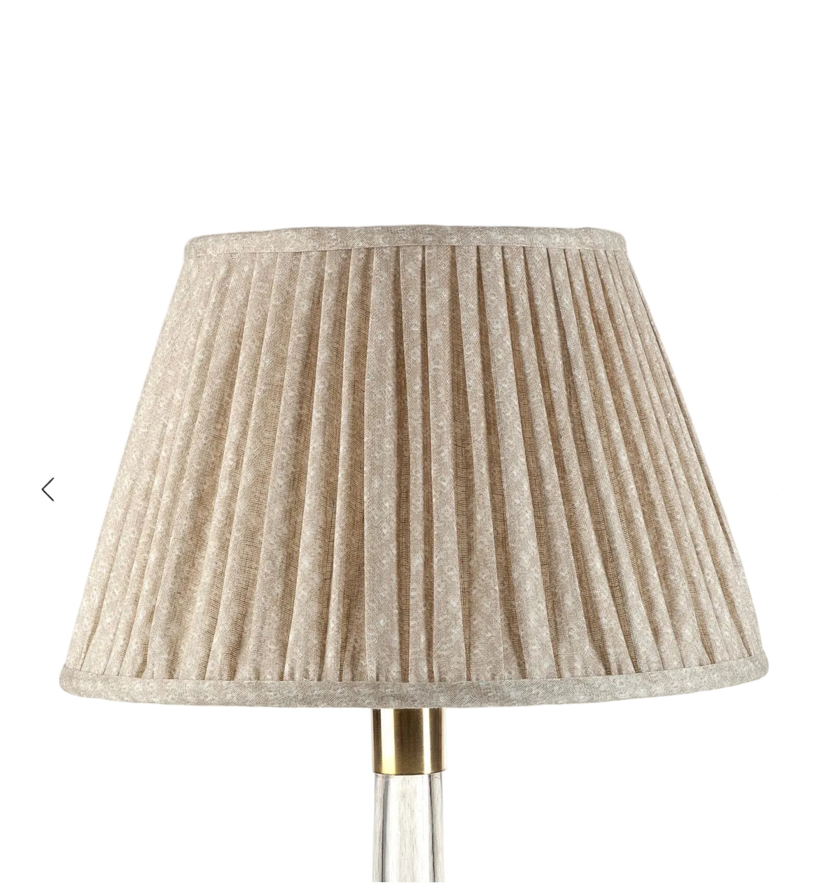 Ecru Figured Round Lampshade