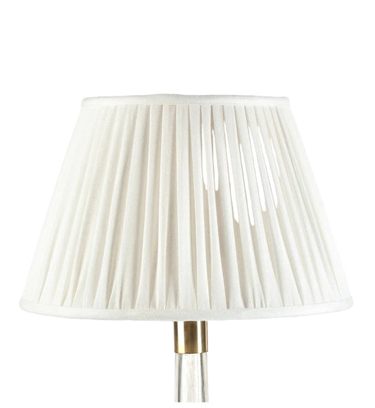 Ivory Plain Round Lampshade