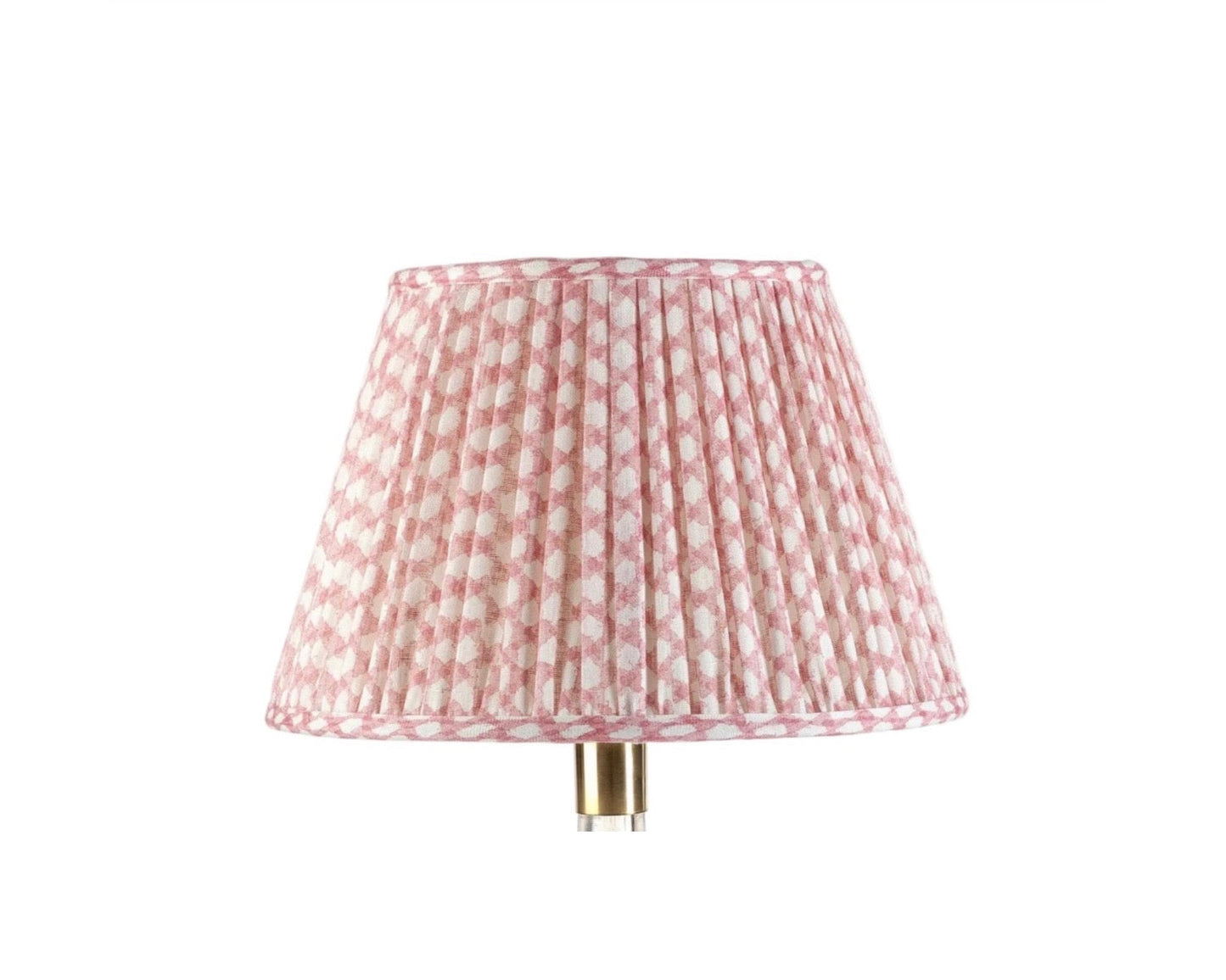 Pink Wicker Round Lampshade