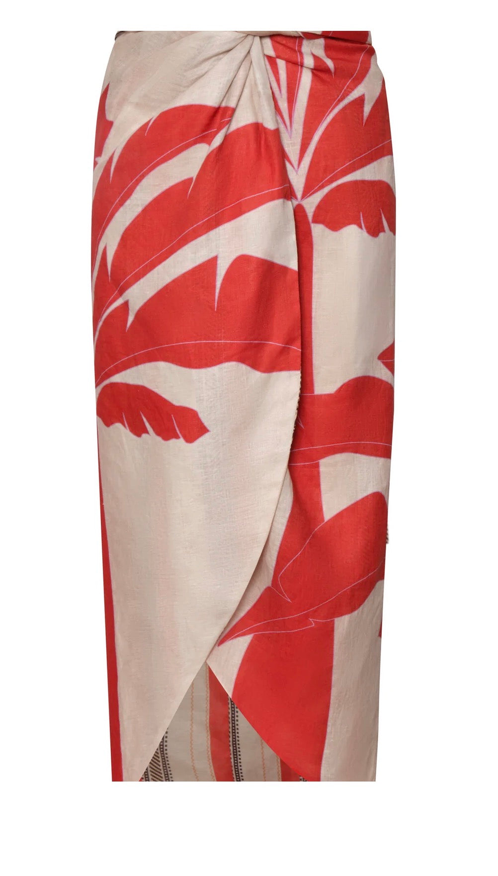 Capurgana Linen Wrap Skirt