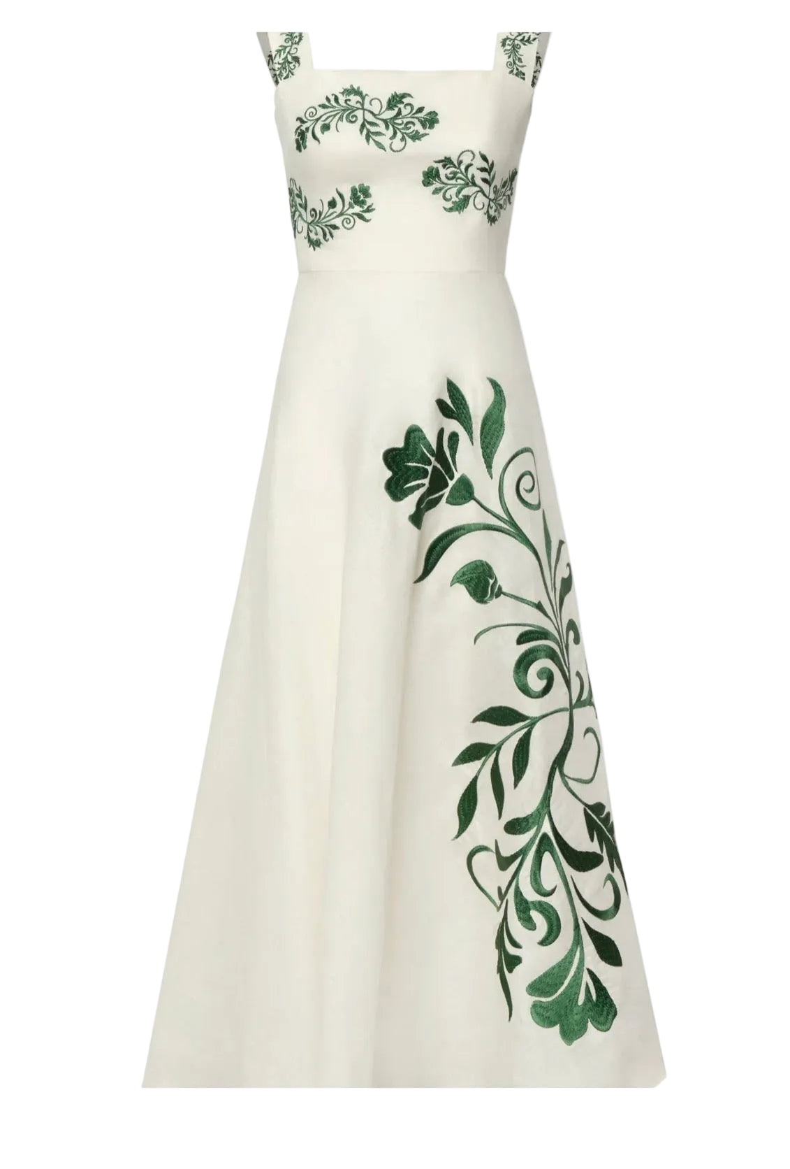 Noelia Embroidered Linen Dress