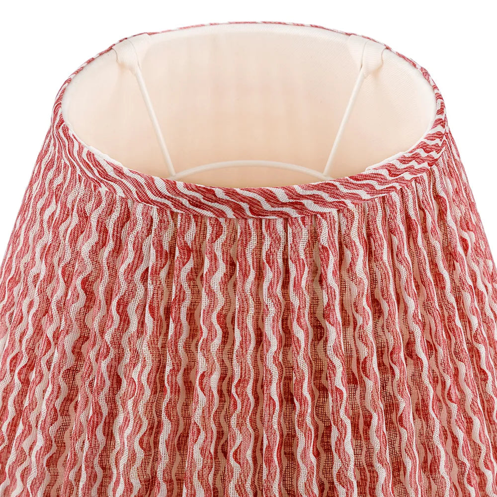 Red Popple Round Lampshade