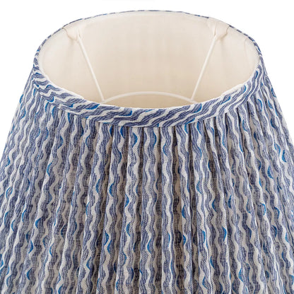 Blue Popple Round Lampshade