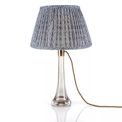 Blue Popple Round Lampshade