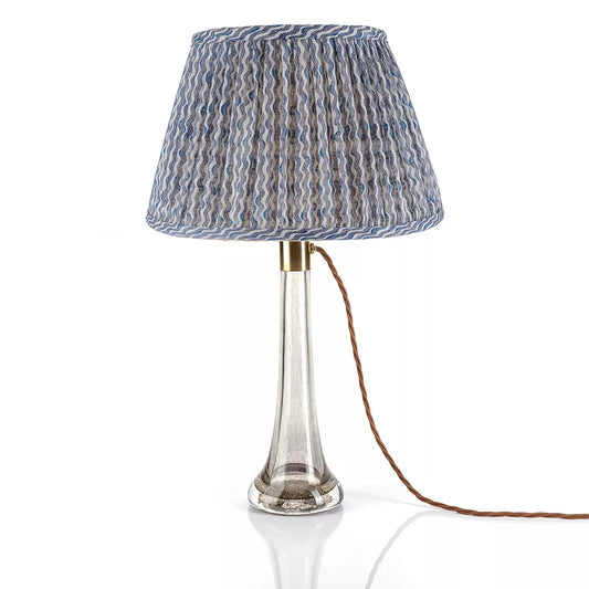 Blue Popple Round Lampshade