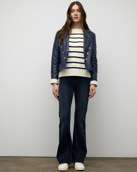 Estelle - High Rise Fit and Flare Denim