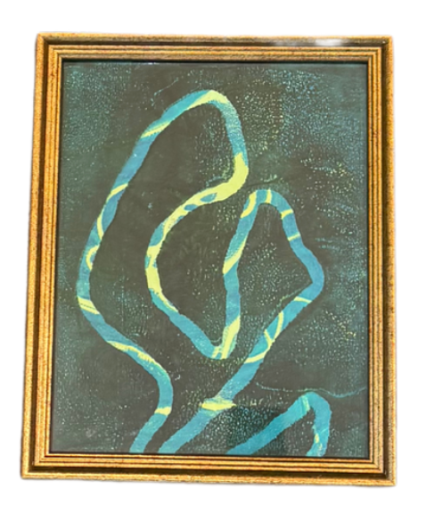 Aqua Swirl Print