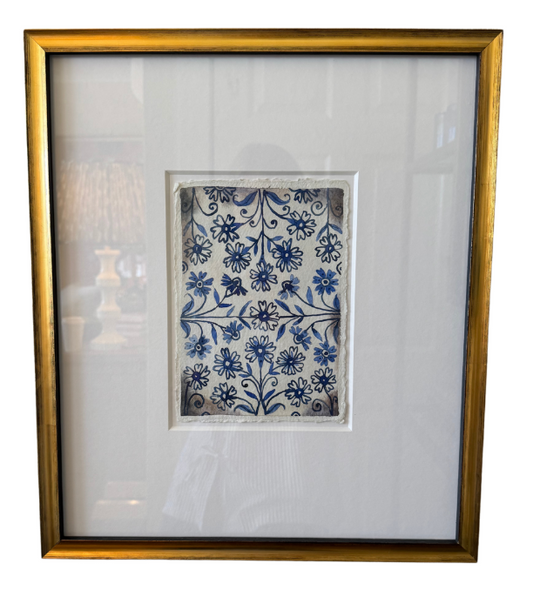 Vintage Indigo Print