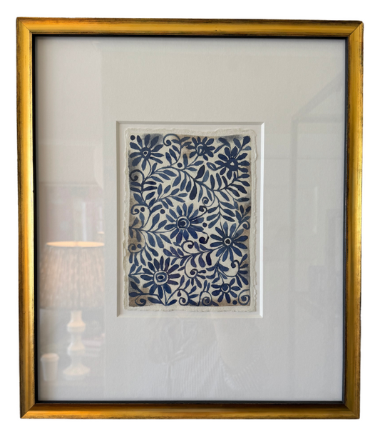 Vintage Indigo Print