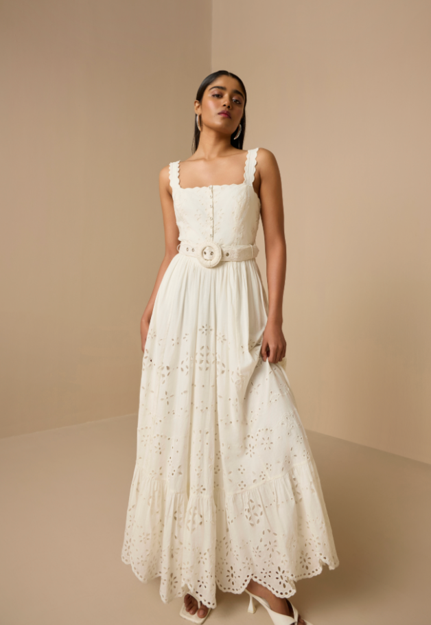 Adya Long Dress with Belt