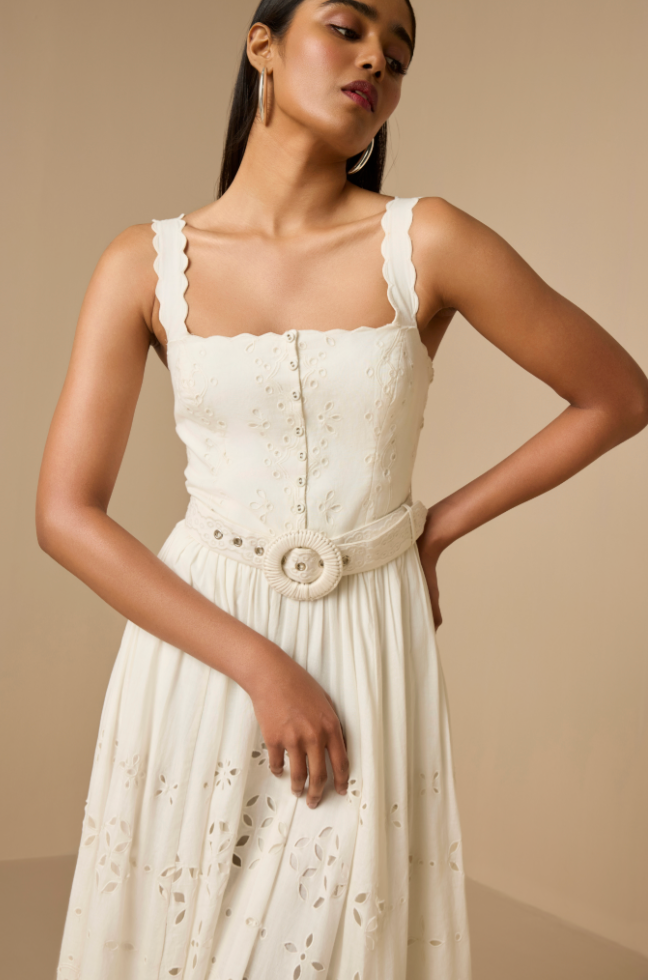 Adya Long Dress with Belt