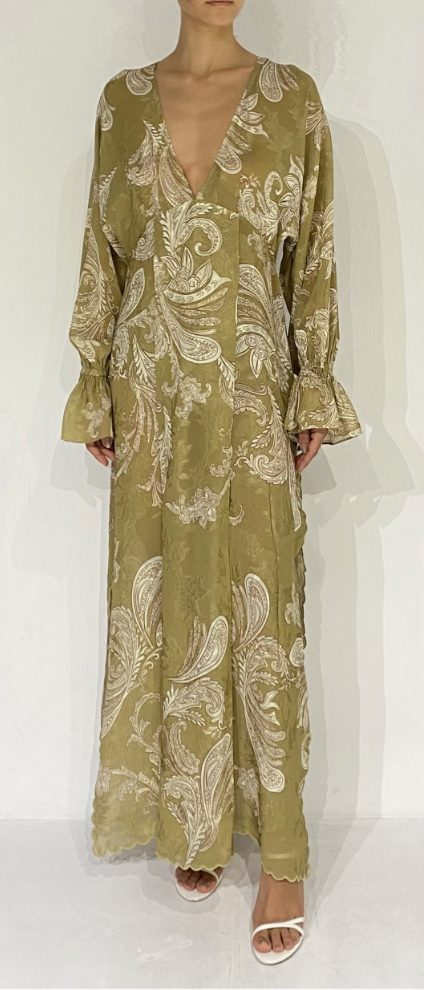 Sakhi Kaftan with Printed Slip