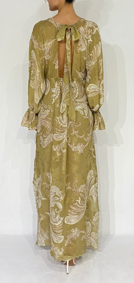Sakhi Kaftan with Printed Slip