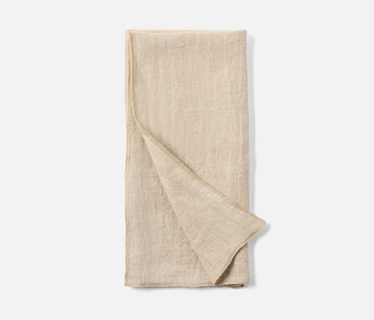 Derren Oatmeal Linen Napkins - Set of 4