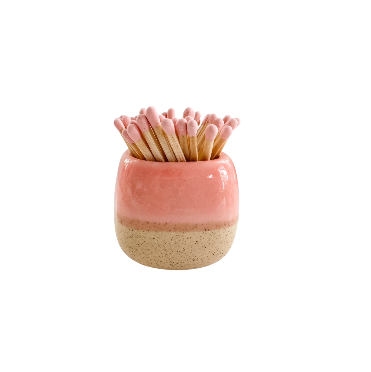 Ceramic Match Holder w/ Matches