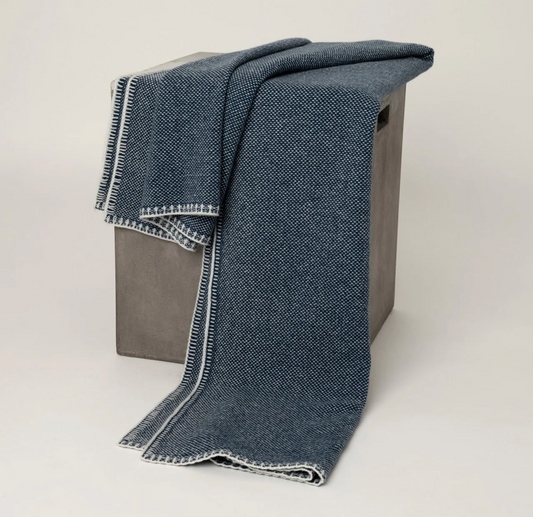Bird's Eye Knit Cashmere Throw