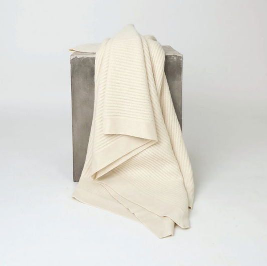 Fisherman's Knit Cashmere Throw