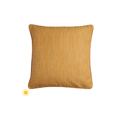 Yellow Poulton Stripe Outdoor Cushion
