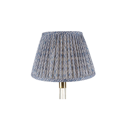 Blue Popple Round Lampshade