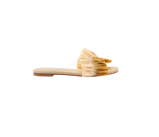 Ivy Fringe Flat Raffia