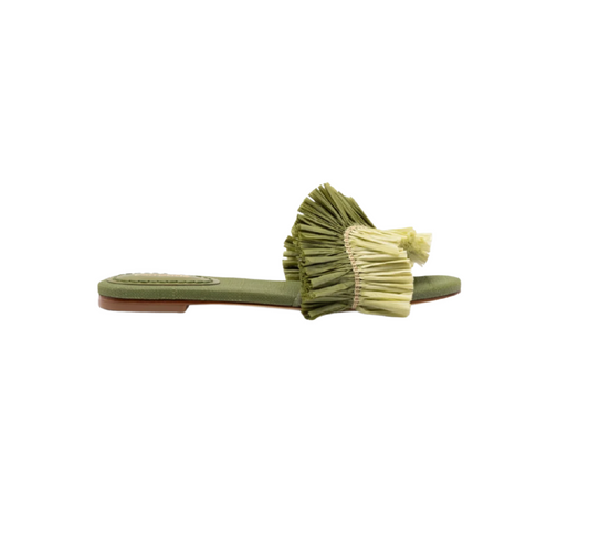 Ivy Fringe Flat Raffia
