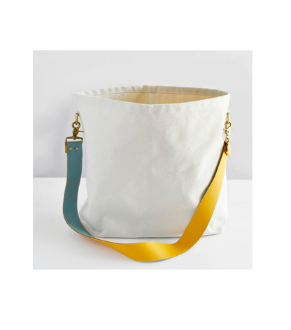 Tote Bag with Leather Strap