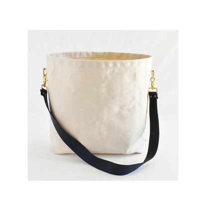 Tote Bag with Leather Strap