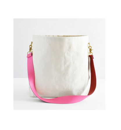 Tote Bag with Leather Strap