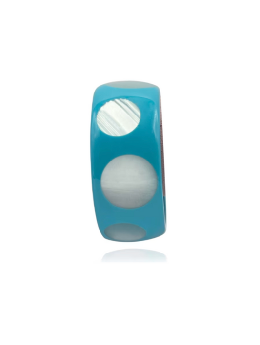 Mother of Peal Deco-Style Spotted Bracelet