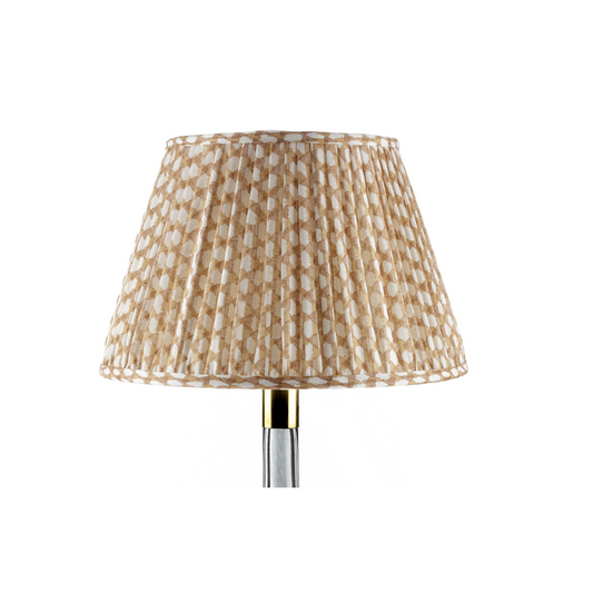Nut Brown Wicker Round Lampshade