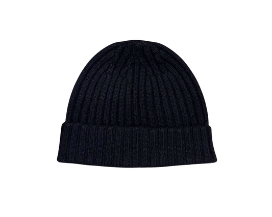 Ribbed Cashmere Beanie