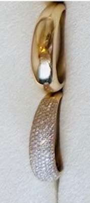 Midsize Pave Dome Rings Set