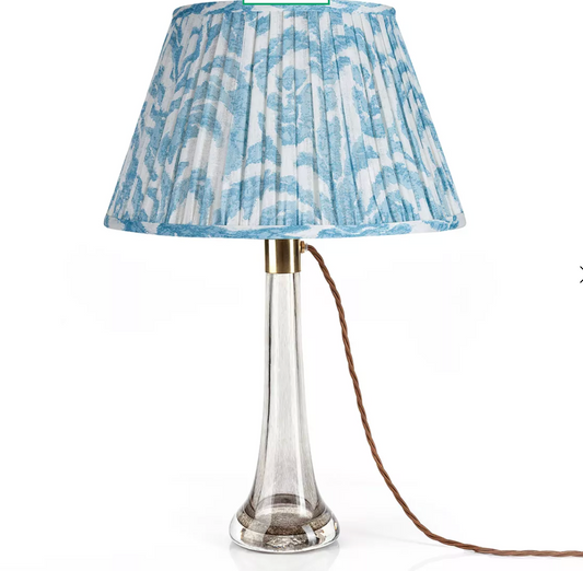 Blue Marlborough Round Lampshade