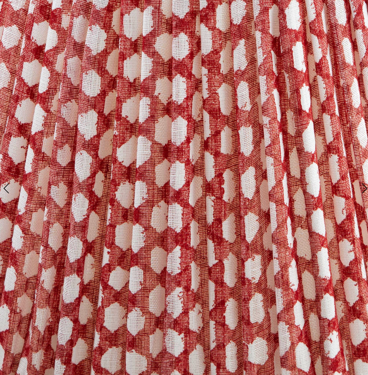 Red Wicker Round Lampshade