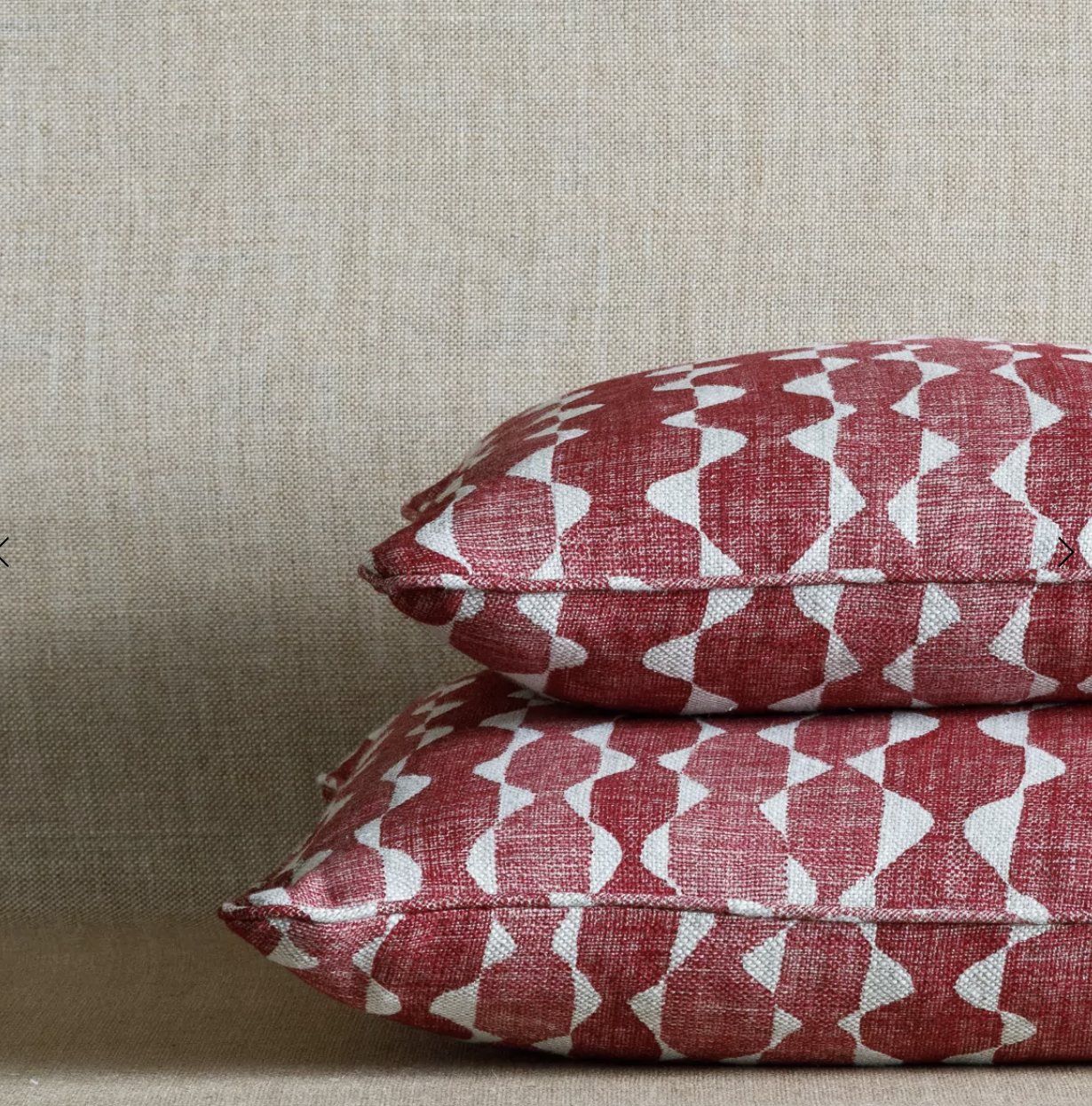 Red Whittle Pillow