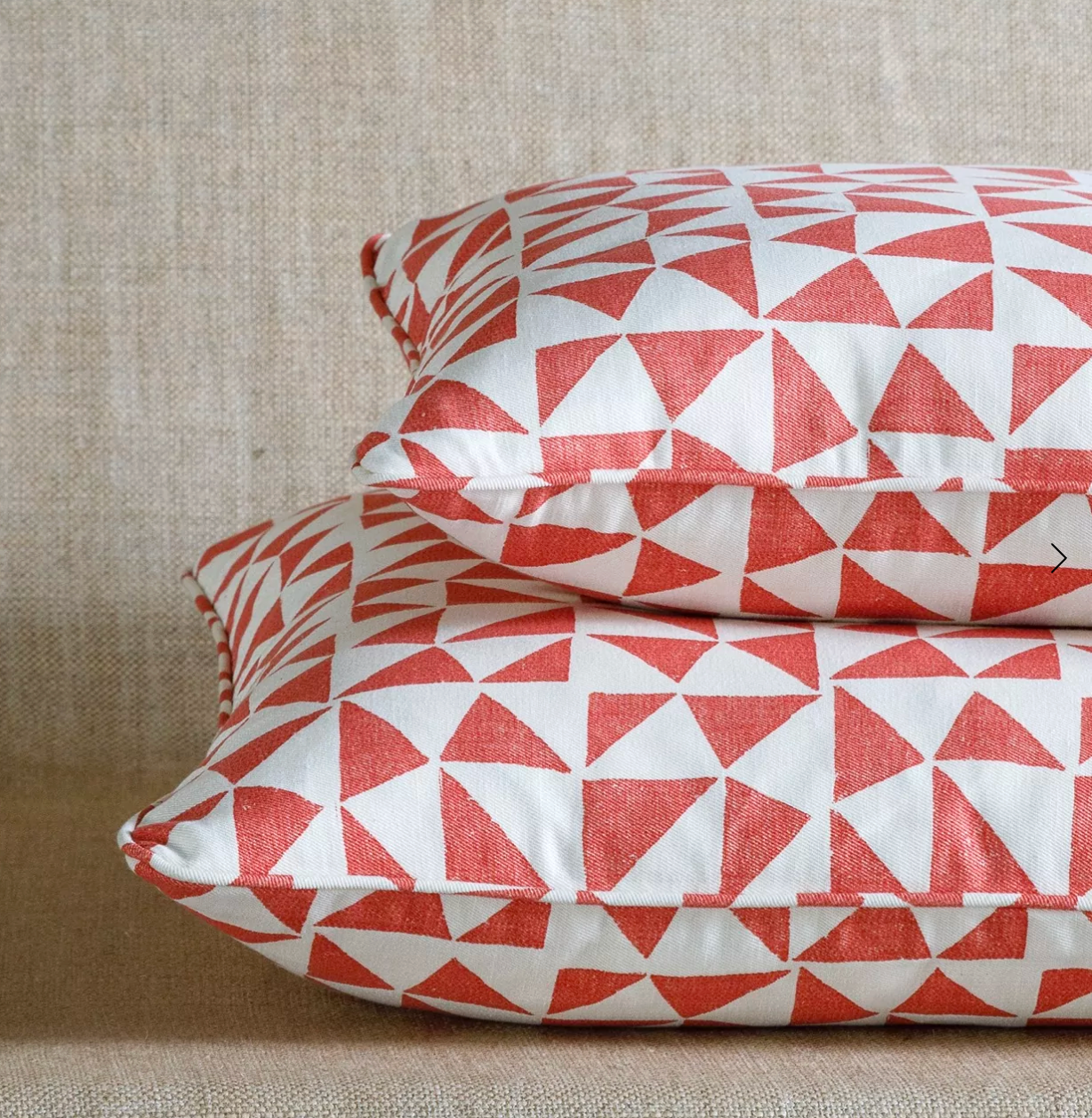 Bright Red Circus Pillow