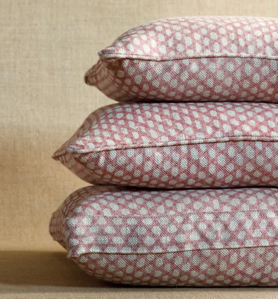 Pink Wicker Pillow