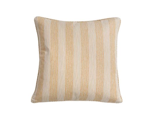 Yellow Ticking Pillow