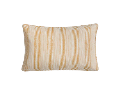 Yellow Ticking Pillow