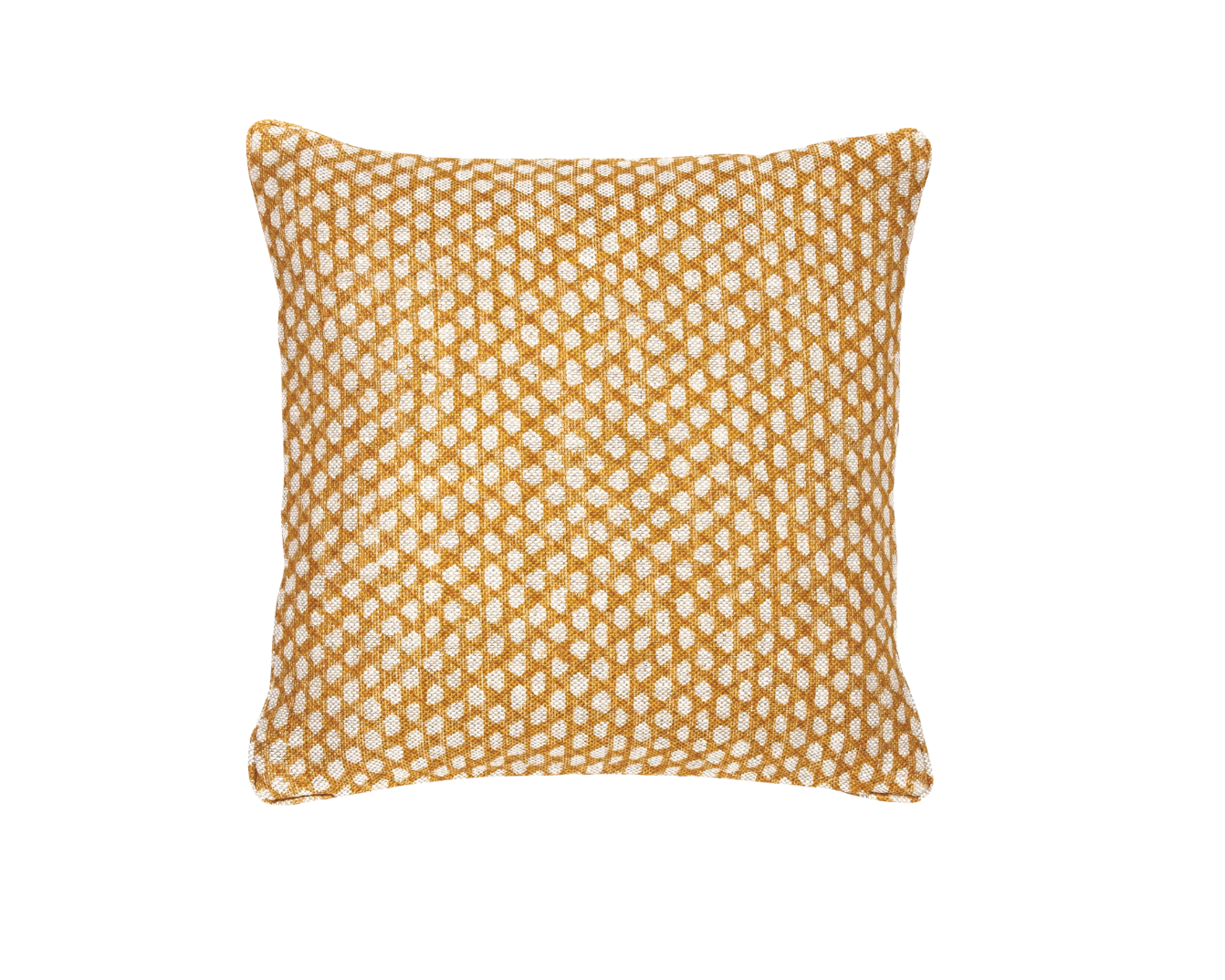 Yellow Wicker Pillow