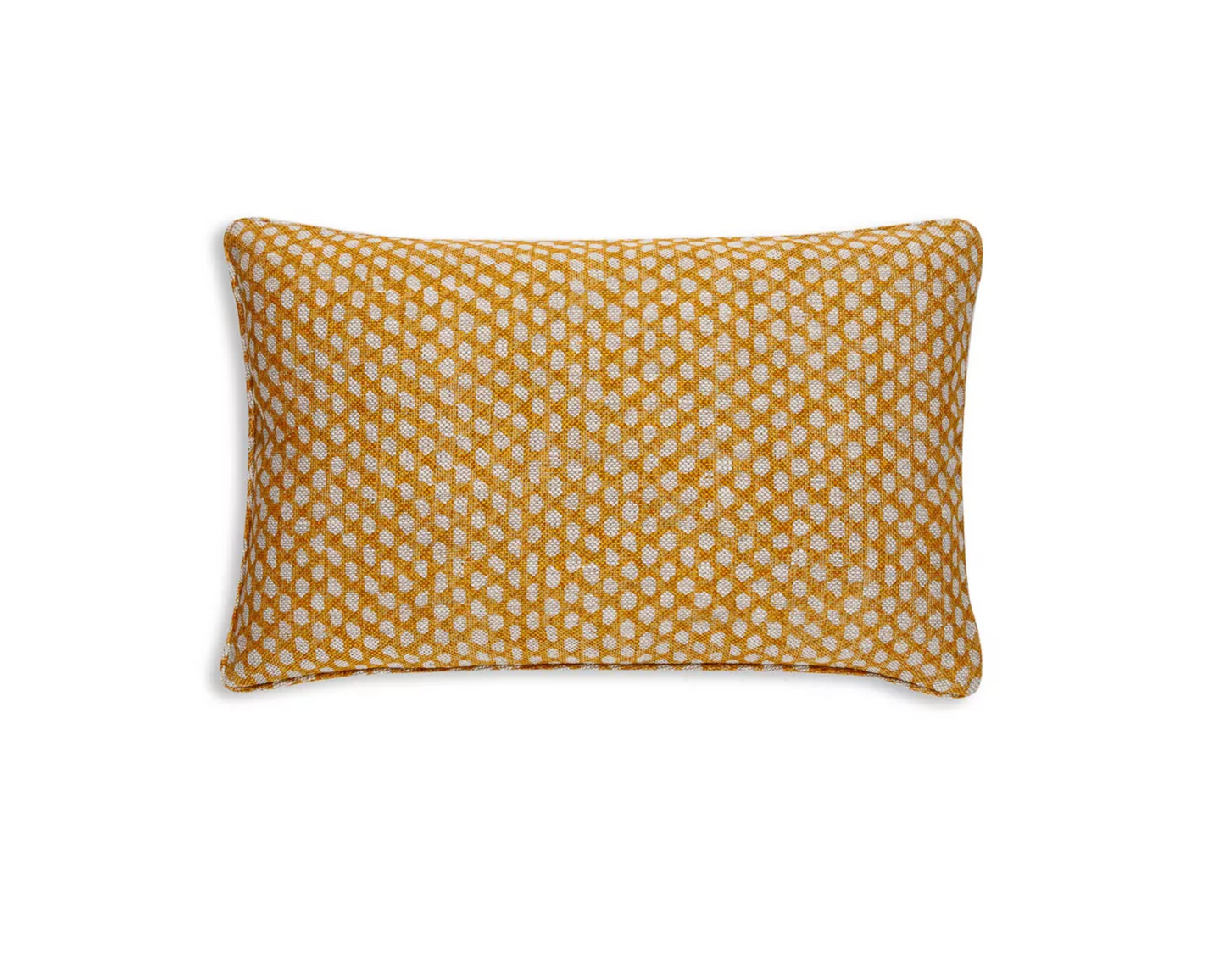 Yellow Wicker Pillow